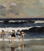 Detail from on the Beach, Winslow Homer